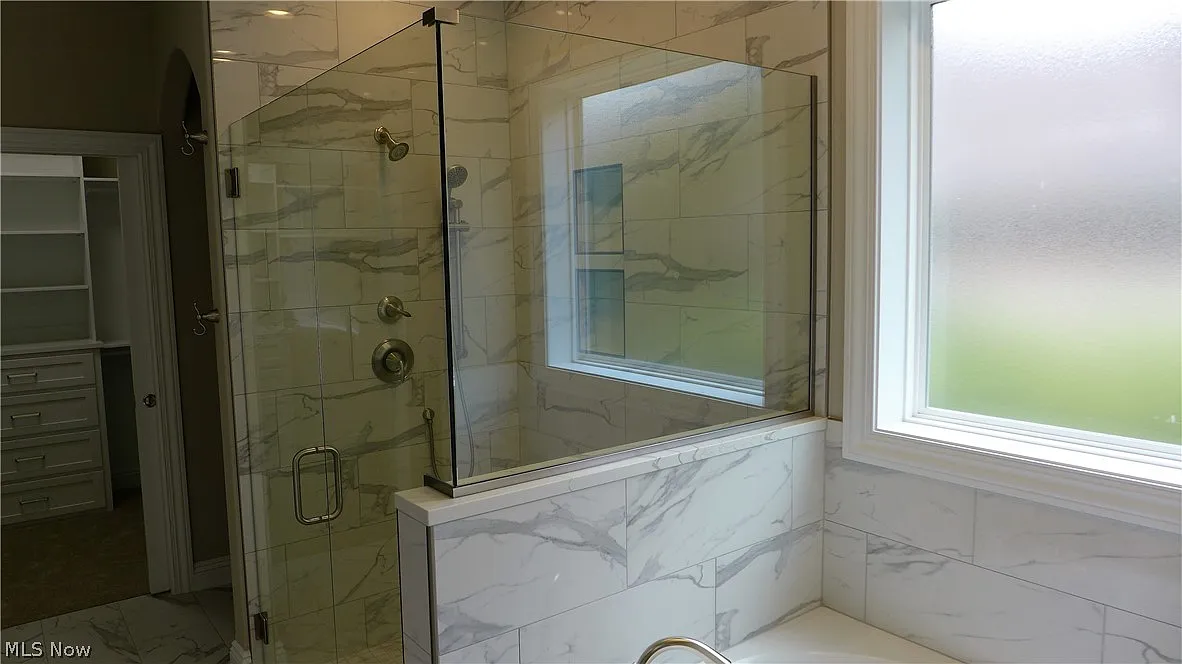 Detailed interior finish in the single-story home.