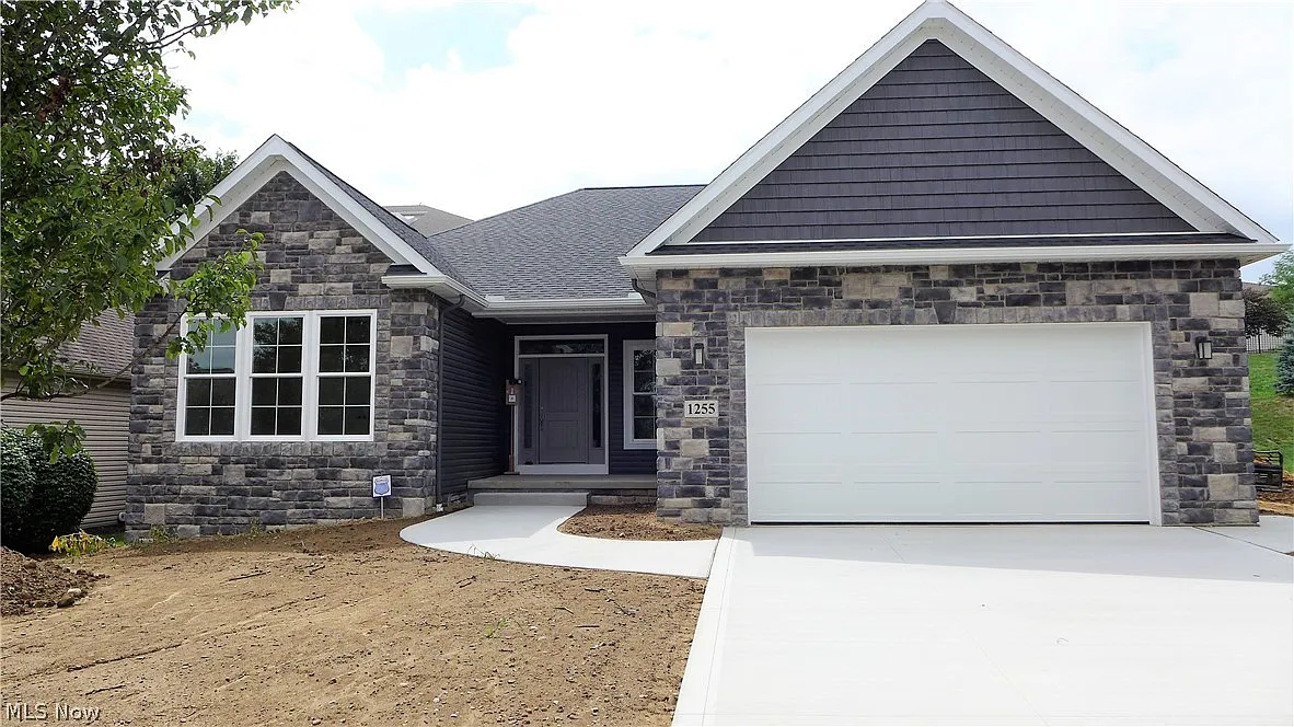 Front exterior of the single-story home.