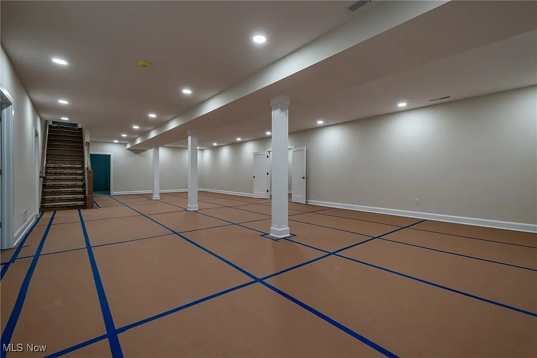 Additional lower-level living space.
