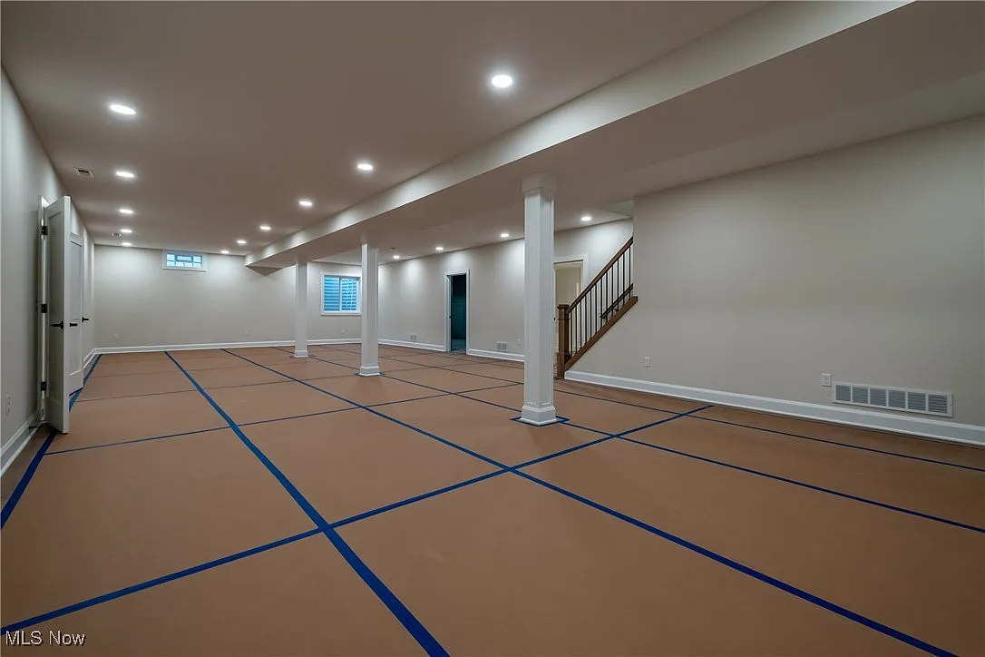 Open lower-level gathering area.