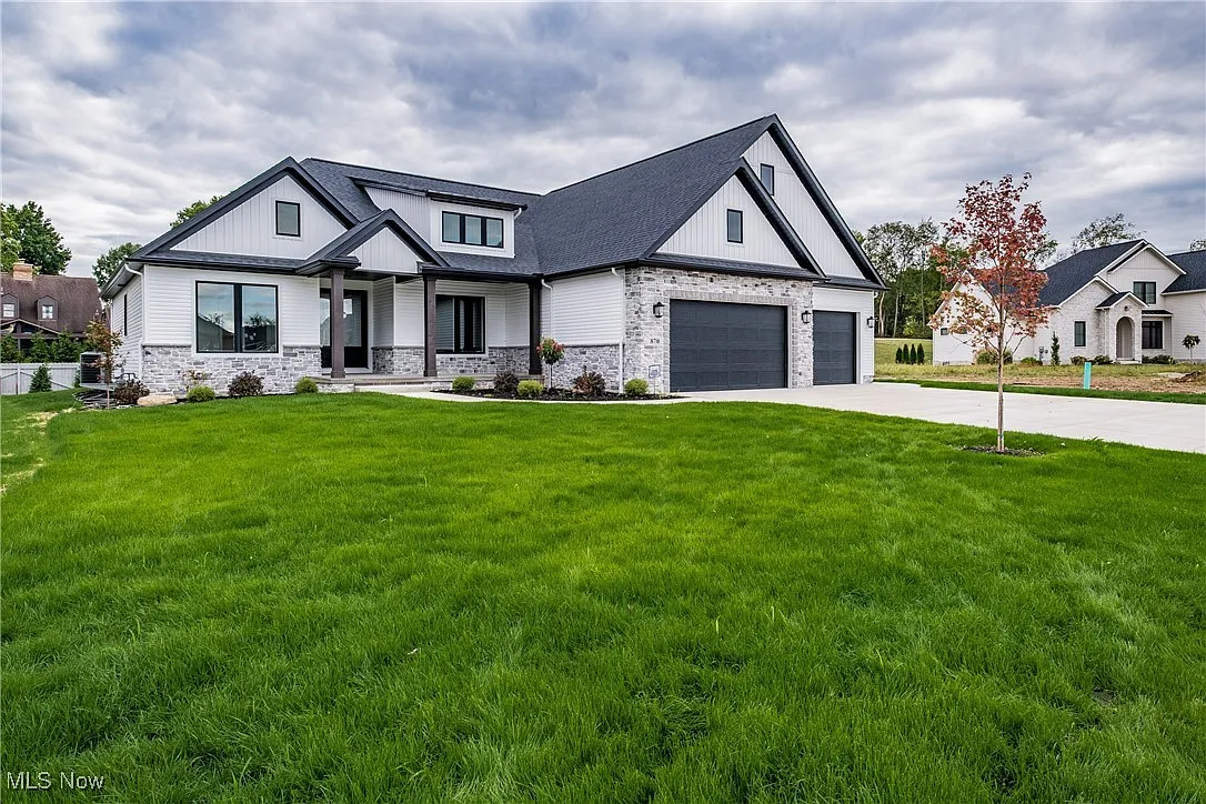 Front exterior of the ranch home.